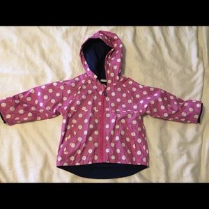 Girls Raincoat with fleece interior